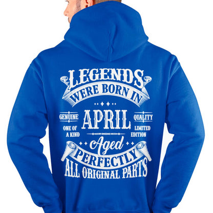 LEGENDS WERE BORN IN APRIL - T-SHIRT FOR MAN - ntnt04 (SKU08-37-04)