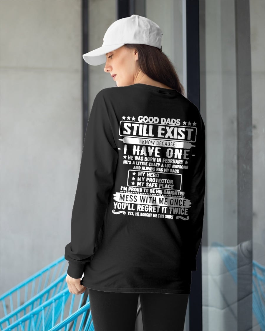 Good Dad Shirt - February Dad My Hero My Protector - From Dad - NTNT02 - (SKU2608-126-02)