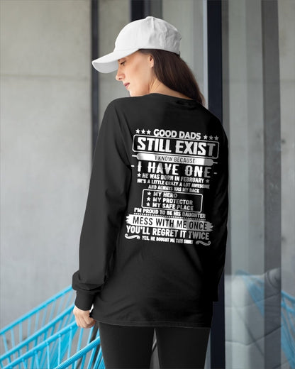 Good Dad Shirt - February Dad My Hero My Protector - From Dad - NTNT02 - (SKU2608-126-02)