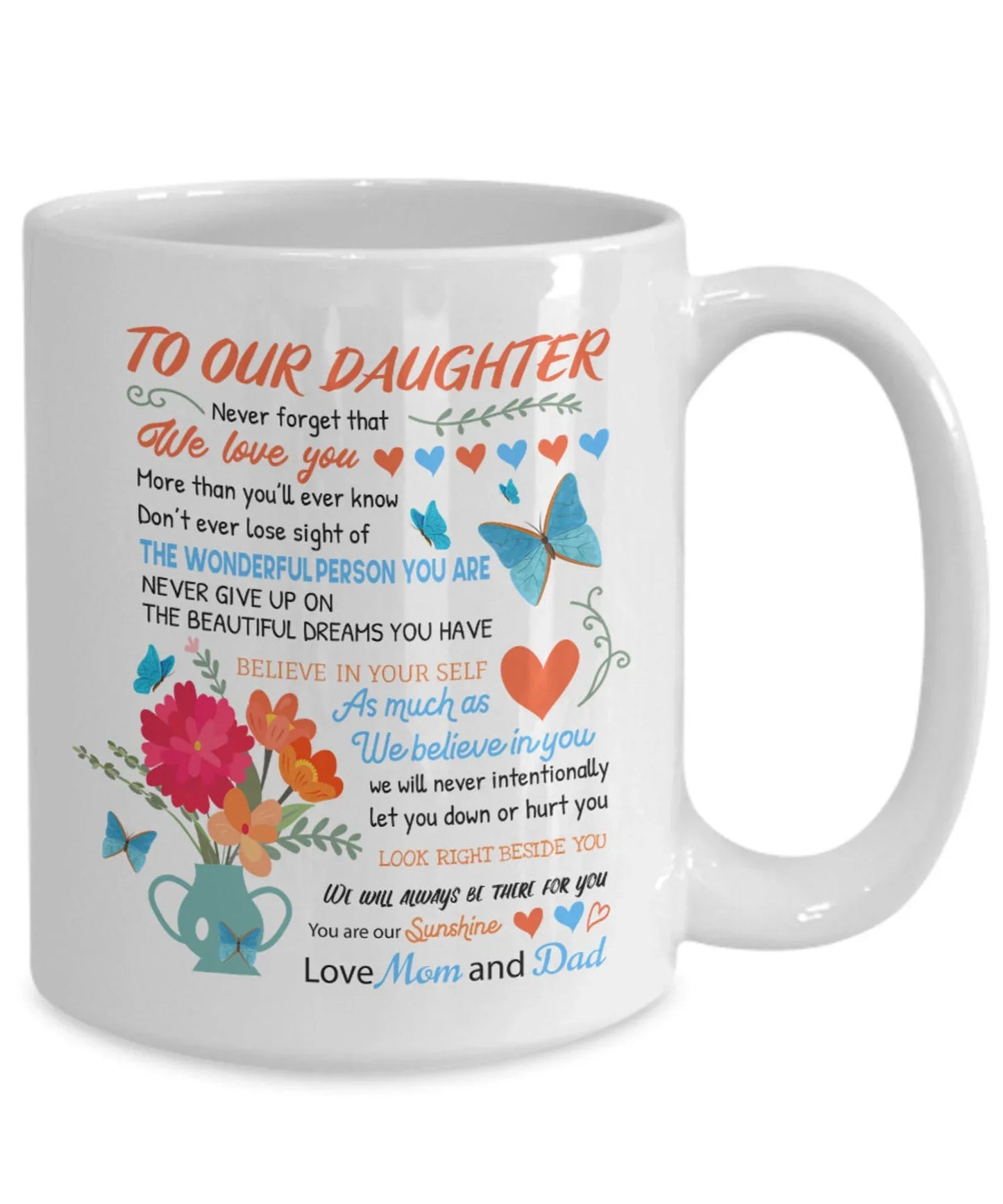 TO DAUGHTER MUG - GIFT FROM MOM & DAD - TRNN00