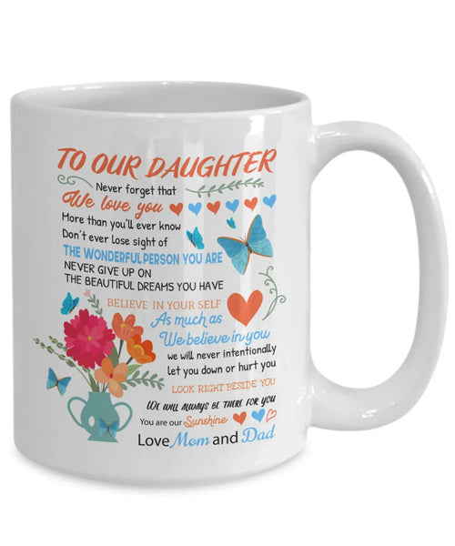 TO DAUGHTER MUG - GIFT FROM MOM & DAD - TRNN00