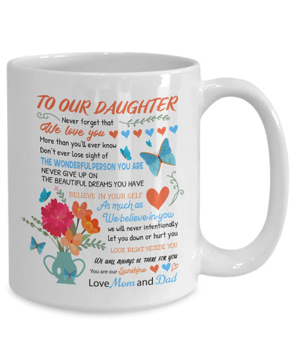 TO DAUGHTER MUG - GIFT FROM MOM & DAD - TRNN00