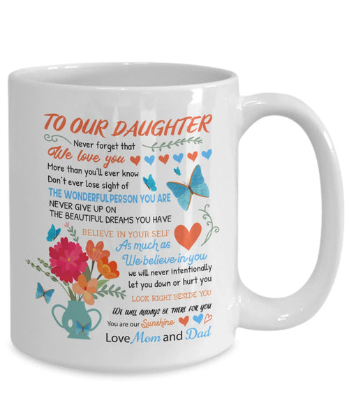TO DAUGHTER MUG - GIFT FROM MOM & DAD - TRNN00
