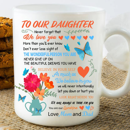 TO DAUGHTER MUG - GIFT FROM MOM & DAD - TRNN00