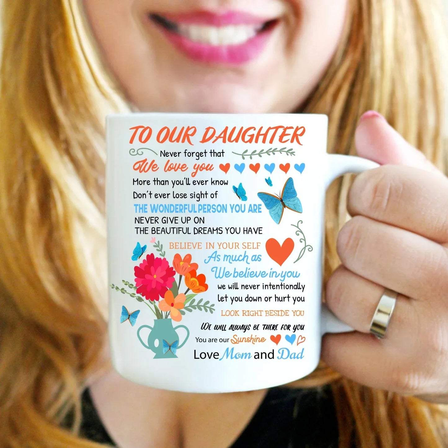 TO DAUGHTER MUG - GIFT FROM MOM & DAD - TRNN00