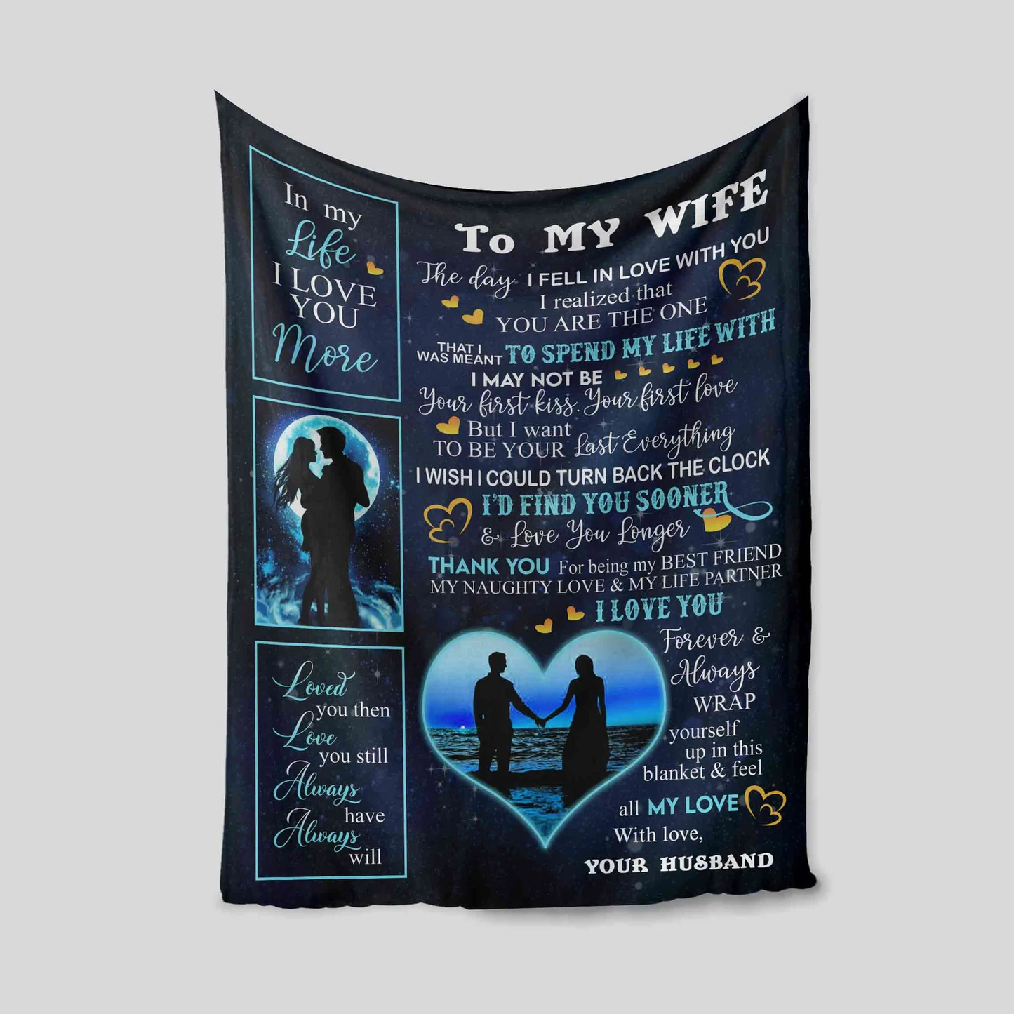 Special Gift For Wife Blanket - From Husband (SKU2602-158)