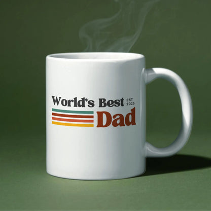 TO THE BEST DAD EST 2025 MUG - GIFT FROM DAUGHTER - TRNN00