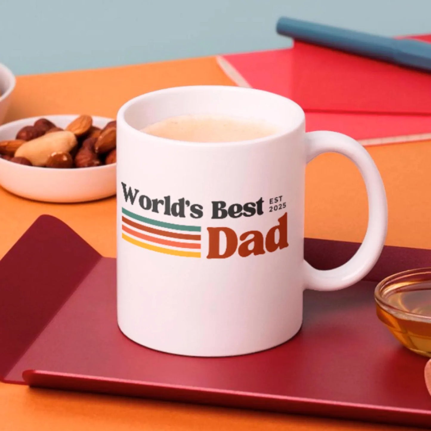 TO THE BEST DAD EST 2025 MUG - GIFT FROM DAUGHTER - TRNN00