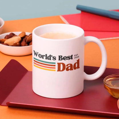 TO THE BEST DAD EST 2025 MUG - GIFT FROM DAUGHTER - TRNN00