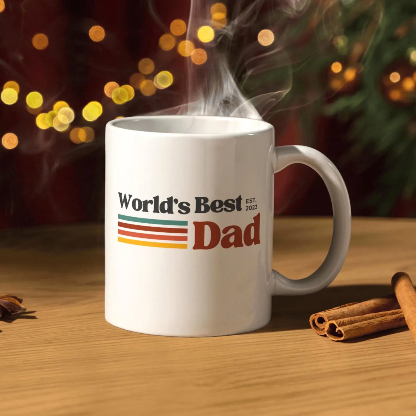 TO THE BEST DAD EST 2025 MUG - GIFT FROM DAUGHTER - TRNN00