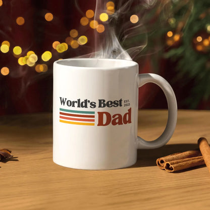 TO THE BEST DAD EST 2025 MUG - GIFT FROM DAUGHTER - TRNN00