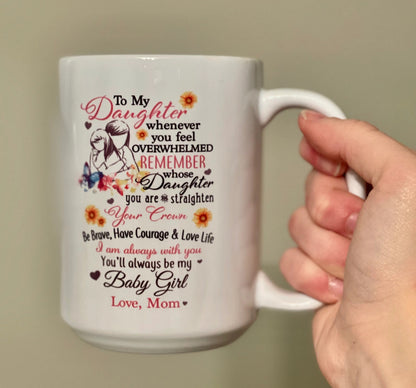 TO DAUGHTER MUG 02- GIFT FROM MOM - TRNN00