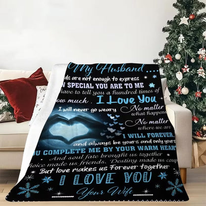 BLANKET FOR HUSBAND FROM WIFE – COMFORT & WARMTH GIFT