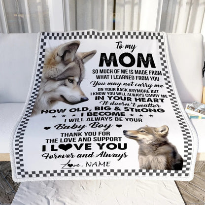 To My Mom Blanket – Wrapped In Love From Son