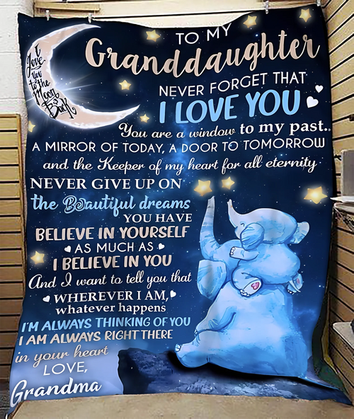 BLANKET FOR GRANDDAUGHTER – COMFORT & WARMTH GIFT FROM GRANDMA  Sherpa Fleece Quilt Blanket hnds00 (SKU-CHAU-B20)
