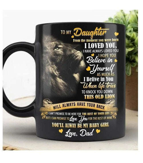TO DAUGHTER LION MUG - GIFT FROM DAD - TRNN00