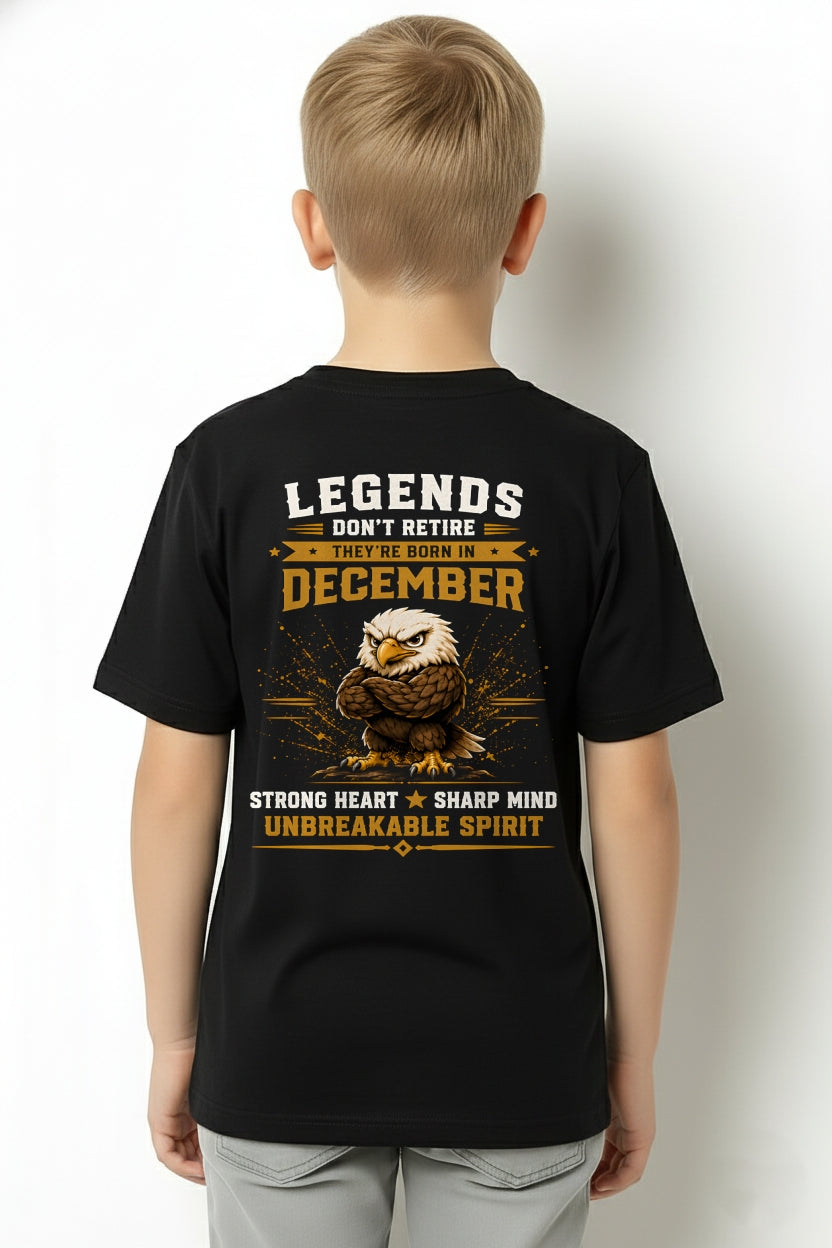 December Legends Don't Retire Bald Eagle Shirt - From Boy - NTNT12 - ( SKU2608-382-12 )