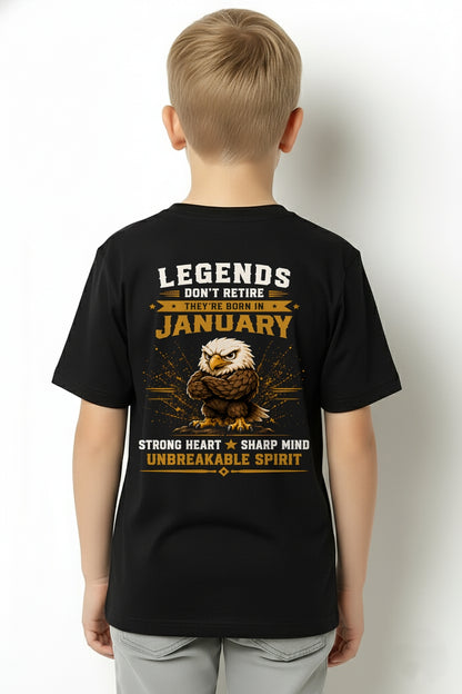 January Legends Don't Retire Bald Eagle Shirt - From Boy - NTNT01 - ( SKU2608-382-01 )