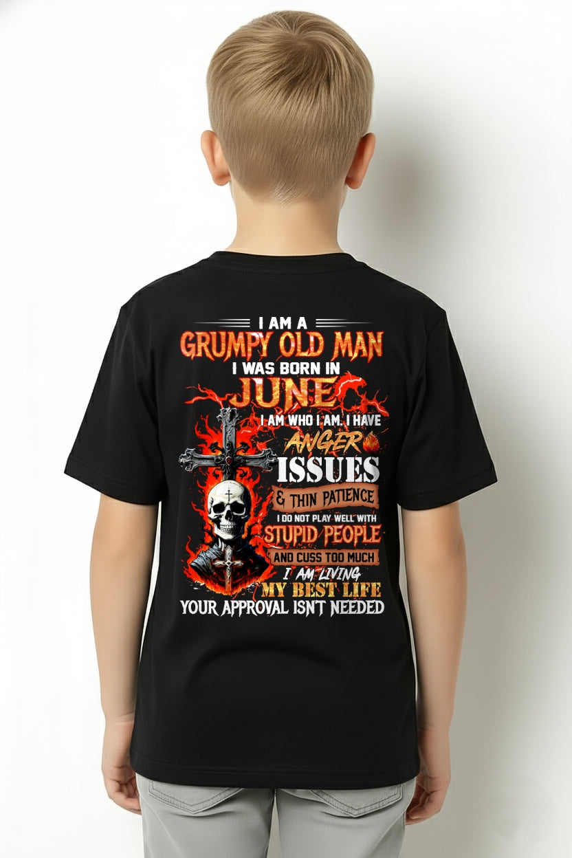I AM A GRUMPY OLD MAN BORN IN JUNE - FROM BOY - NTNT06 - (SKU12-319-06)