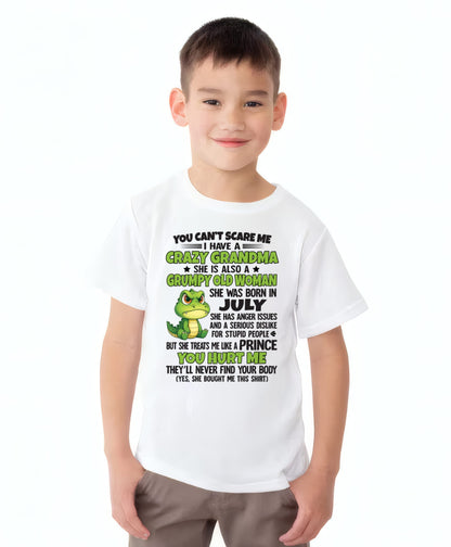 JULY - YOU CAN'T SCARE ME - FOR GRANDSON - GIFT FROM GRANDMA - ntnt07 (SKU09-85-07)