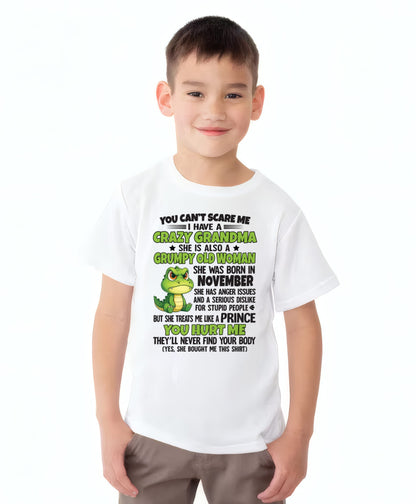 NOVEMBER - YOU CAN'T SCARE ME - FOR GRANDSON - GIFT FROM GRANDMA - ntnt11 (SKU09-85-11)