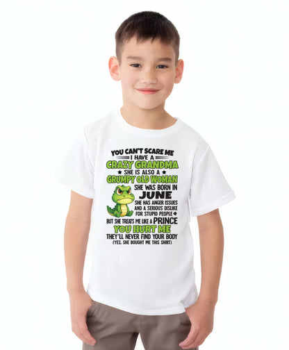 JUNE - YOU CAN'T SCARE ME - FOR GRANDSON - GIFT FROM GRANDMA - ntnt06 (SKU09-85-06)
