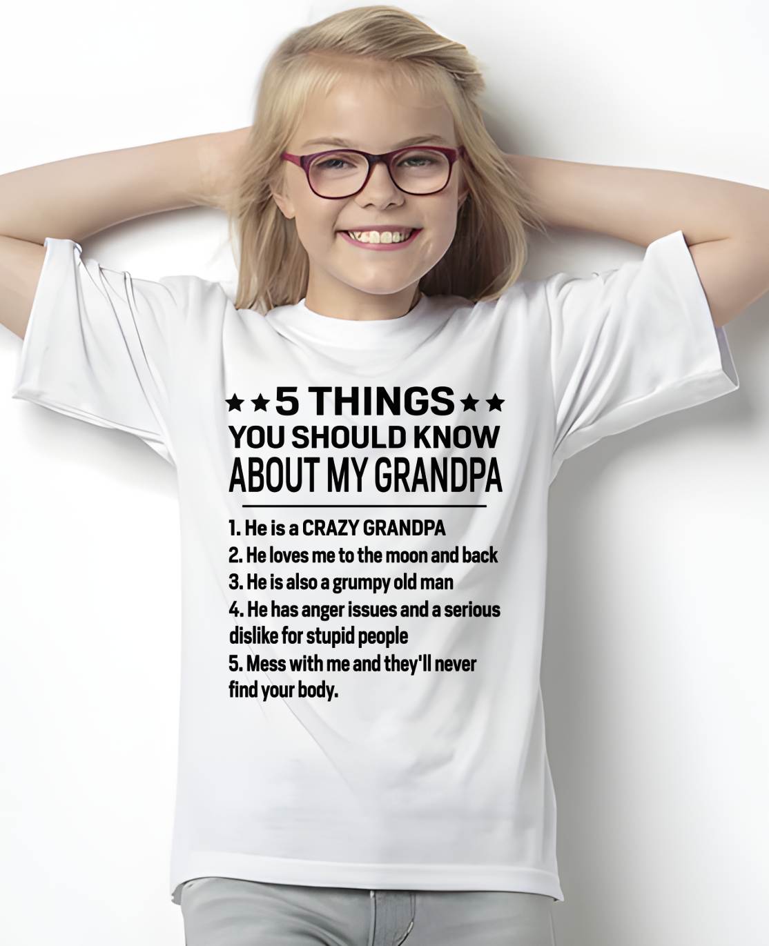 FIVE THINGS YOU SHOULD KNOW ABOUT MY GRANDPA - GIFT FROM GRANDPA - ntnt00 (SKU2603-134-00)