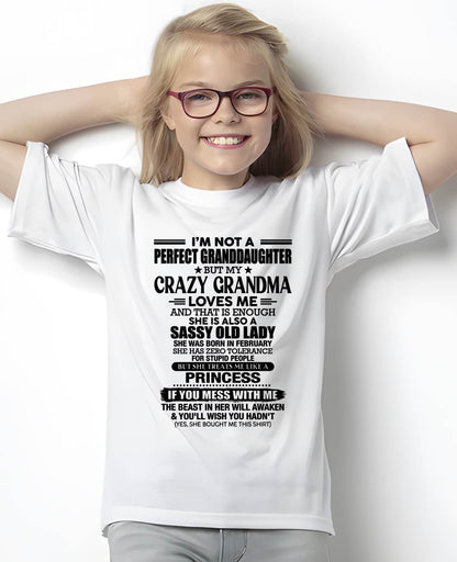 February Shirt, Sassy Old Lady Grandma, Gift From Grandma For Granddaughter-DUCK02 (SKU2607-189-02)