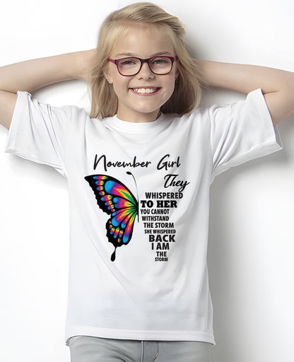 NOVEMBER GIRL, THEY WHISPERED TO HER YOU CANNOT WITHSTAND THE STORM SHE WHISPERED BACK I AM THE STORM – ntnt11 fma ( SKU26T-01297-11)