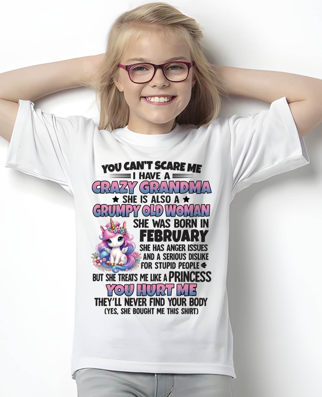 FEBRUARY - YOU CAN'T SCARE ME - GIFT FROM GRANDMA - ntnt02 (SKU09-106-02)