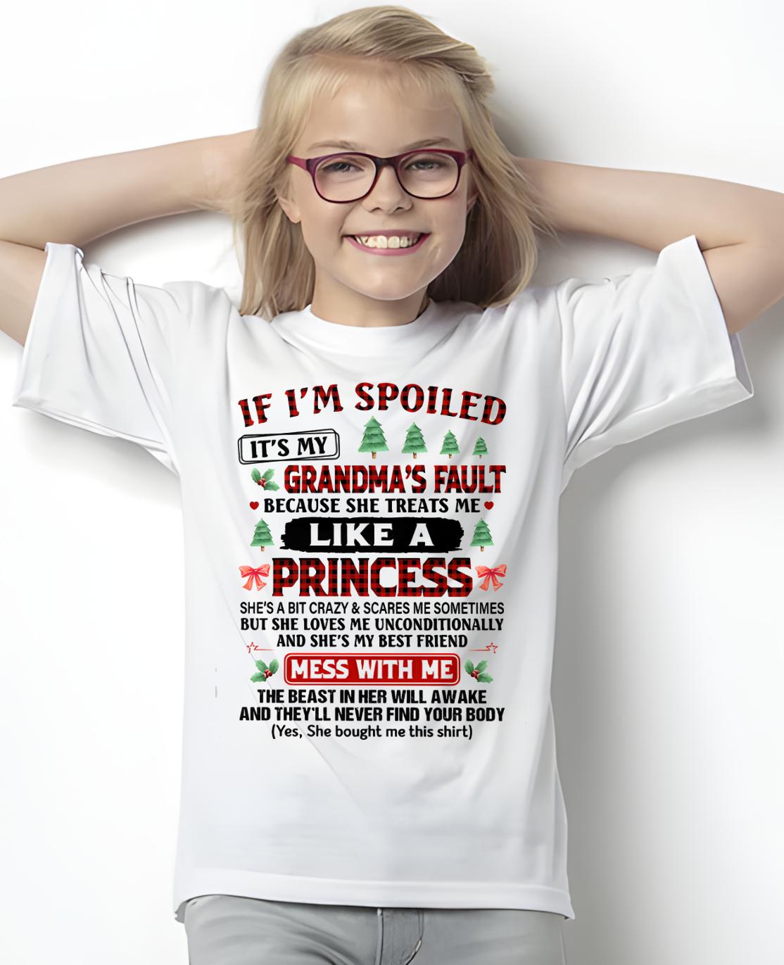 CHRISTMAX T-SHRIT FOR GRANDDAUGHTER - GIFT FROM GRANDMA - ntnt00