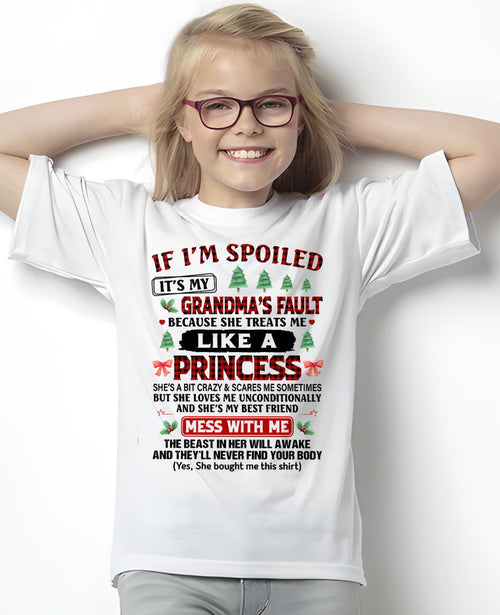 CHRISTMAX T-SHRIT FOR GRANDDAUGHTER - GIFT FROM GRANDMA - ntnt00
