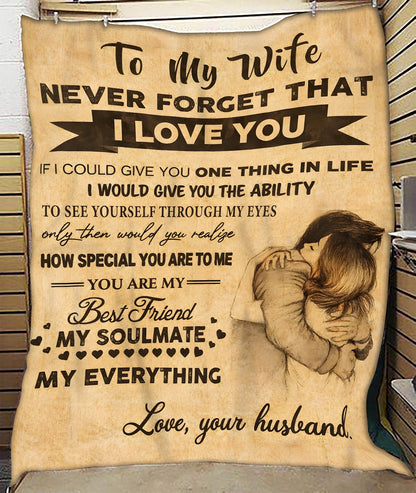 To My Wife Blanket – Our Love, Wrapped In Warmth, From Husband