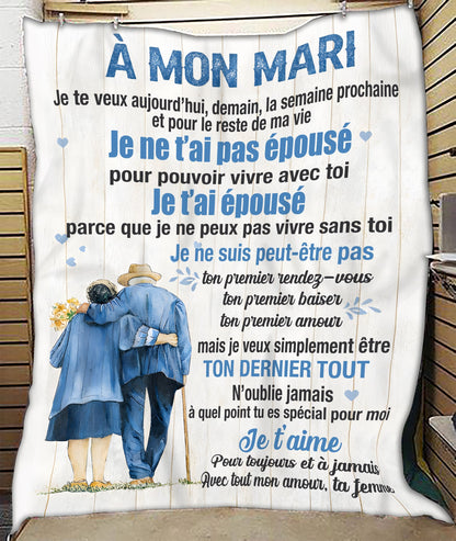 À Mon Mari Blanket – Avec Tout Mon Amour, Ta Femme