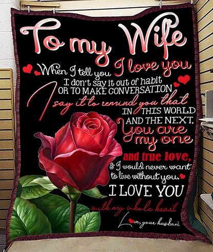 To My Beautiful Wife Blanket – All My Love From Your Husband (SKU26B-01-68)