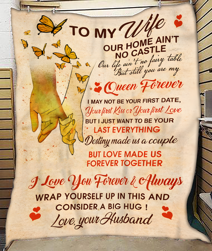 To My Wife Gift Blanket – A Promise Of Forever, From Husband
