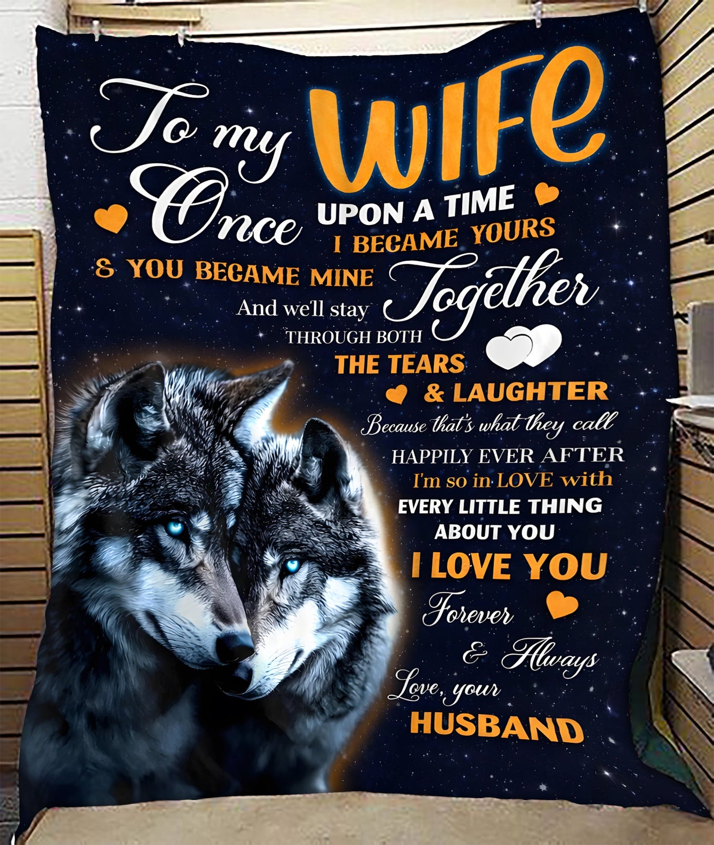 Special Gift For Wife Blanket - From Husband (SKU26B-01254)