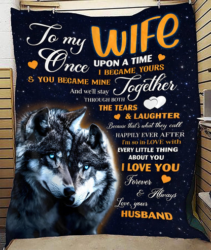 Special Gift For Wife Blanket - From Husband (SKU26B-01254)