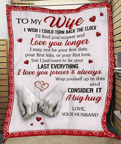To My Wife Gift Blanket – From Husband With A Love That Never Fades