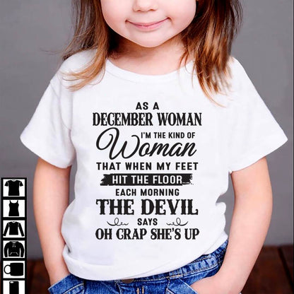 AS A DECEMBER WOMAN – T-SHIRT FOR WOMAN – ntnt12 (SKU26T-01-36-12)