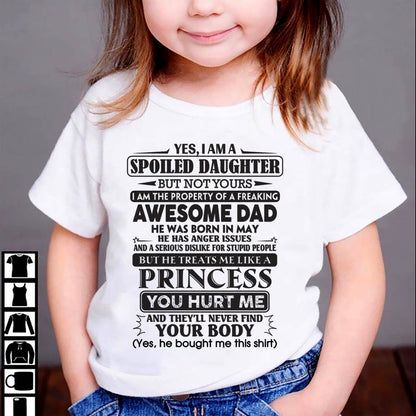 May – Yes, I Am A Spoiled Daughter – Gift For Daughter From Dad – ntnt05 (SKU12-267-05)