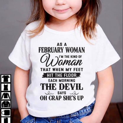 AS A FEBRUARY WOMAN – T-SHIRT FOR WOMAN – ntnt02 (SKU26T-01-36-02)