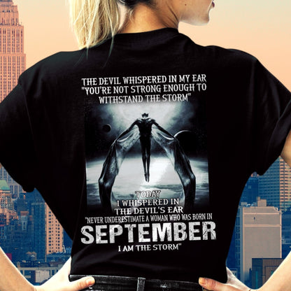 September - The Devil Whispered In My Ear - T-Shirt For Woman - ntnt09 (SKU-CHAUU-09)