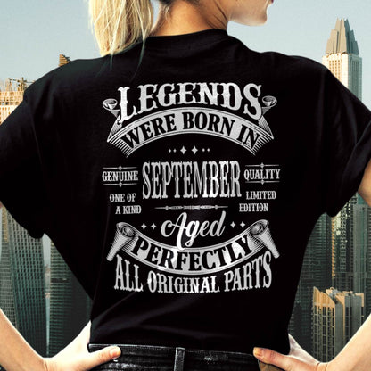 Legends Were Born In September - T Shirt For Woman - ntnt09 (SKU08-37-09)