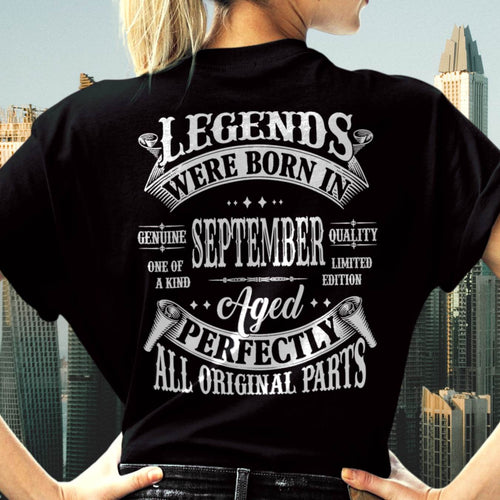 Legends Were Born In September - T Shirt For Woman - ntnt09 (SKU08-37-09)