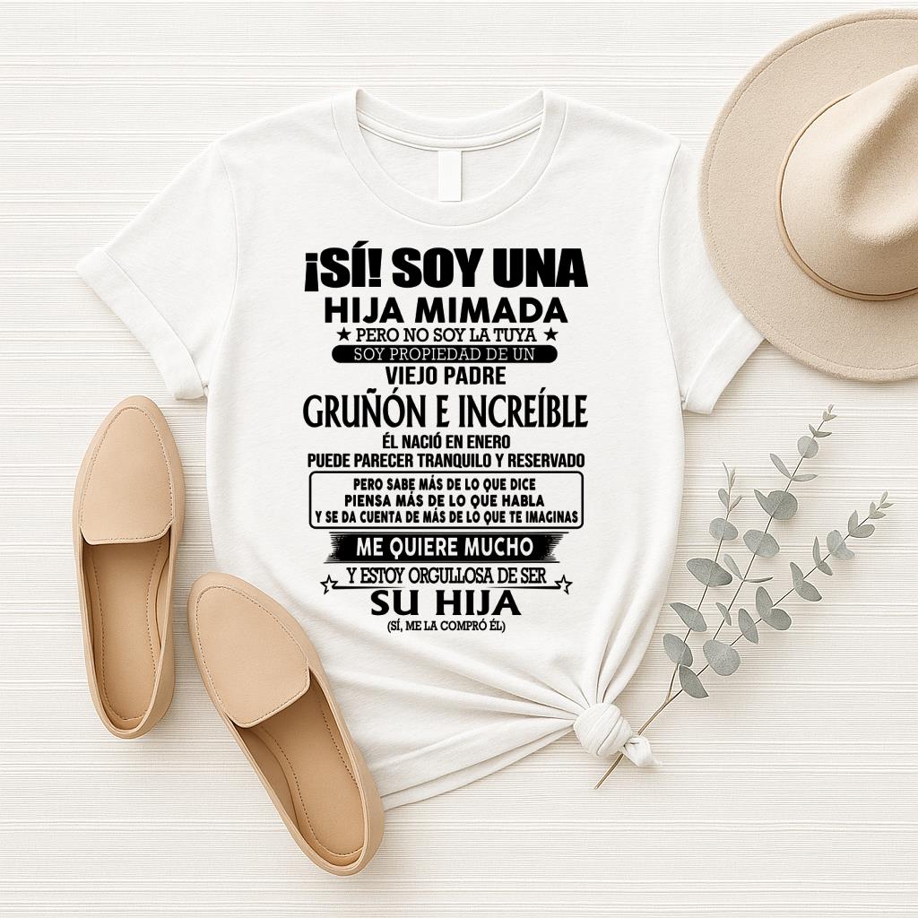 (Enero) Padre Increíble - Regalo especial para hija - T01 (Sku.TbnA16)