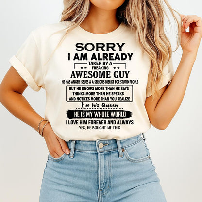 Awesome Guy - Perfect gift for your girlfriend or wife from husband - ntnt00 (SKUT08-11-00)