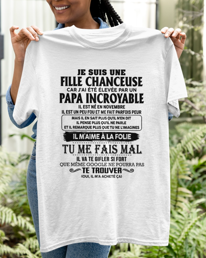 Cadeau d’anniversaire de papa pour sa fille  |   T-shirt - ntnt00 / fr00