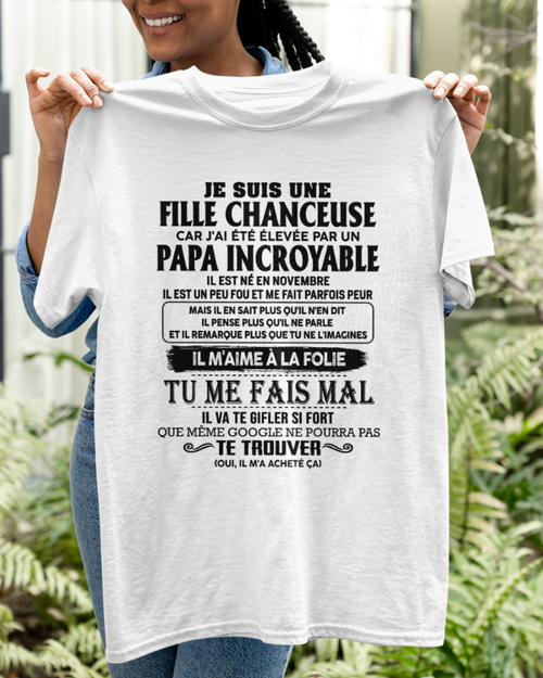 Cadeau d’anniversaire de papa pour sa fille  |   T-shirt - ntnt00 / fr00