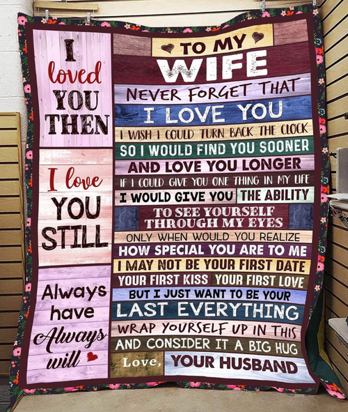 Special Gift For Your Wife Blanket - From Husband FULL